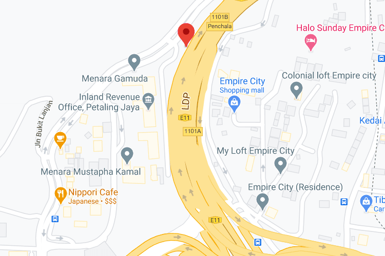 2 Sided Vertical Unipole Billboard at LDP Highway, Petaling Jaya, Selangor