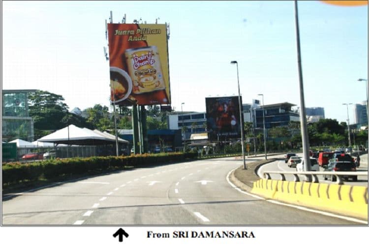 2 Sided Unipole Billboard at LDP - Penchala, Kuala Lumpur