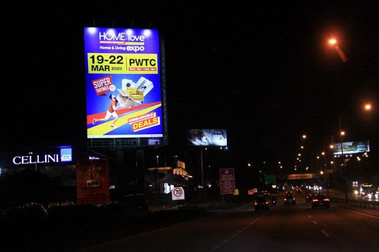 1 Sided Twinpole Billboard at Sprint Highway - Kayu Ara, Selangor