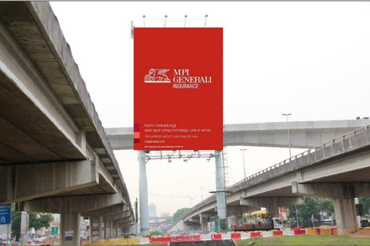 1 Sided Vertical Twinpole Billboard at NPE Highway, Subang Jaya, Selangor
