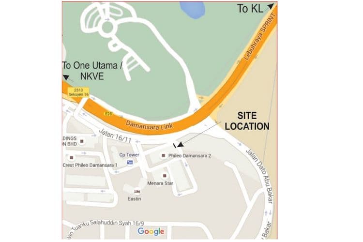 1 Sided Free Standing Billboard at Phileo Damansara, Selangor