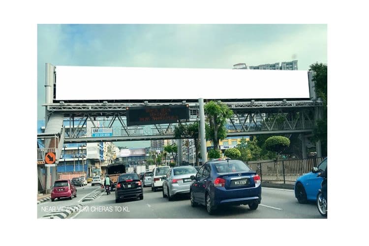 2 Sided Overhead Bridge Billboard at Jalan Loke Yew, Kuala Lumpur