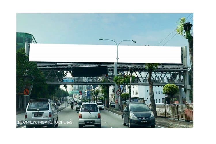 2 Sided Overhead Bridge Billboard at Jalan Loke Yew, Kuala Lumpur