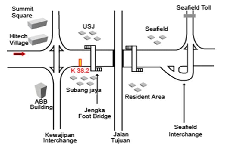 1 Sided Mini Gantry Billboard at KM38.2 KESAS (Summit Subang to Klang/Kota Kemuning), Selangor