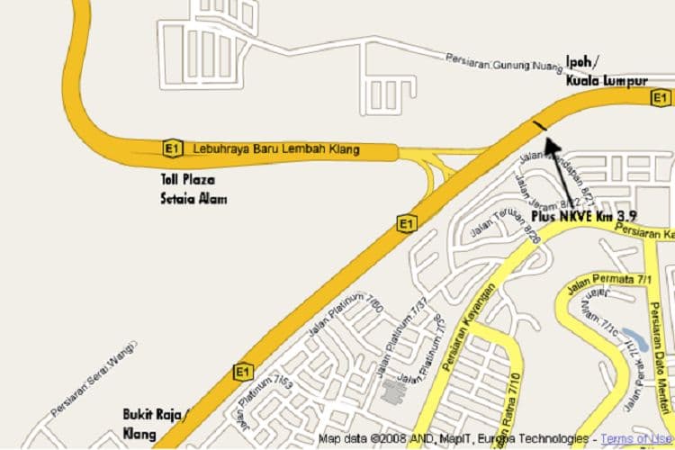 1 Sided Mini Gantry Billboard at KM3.9 PLUS NKVE (Setia Alam to Shah Alam), Selangor