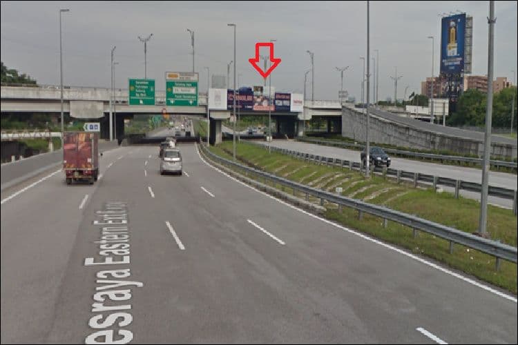 2 Sided Overhead Bridge Billboard at Besraya Highway near Jalan Loke Yew Toll to KL City & Cheras, Kuala Lumpur