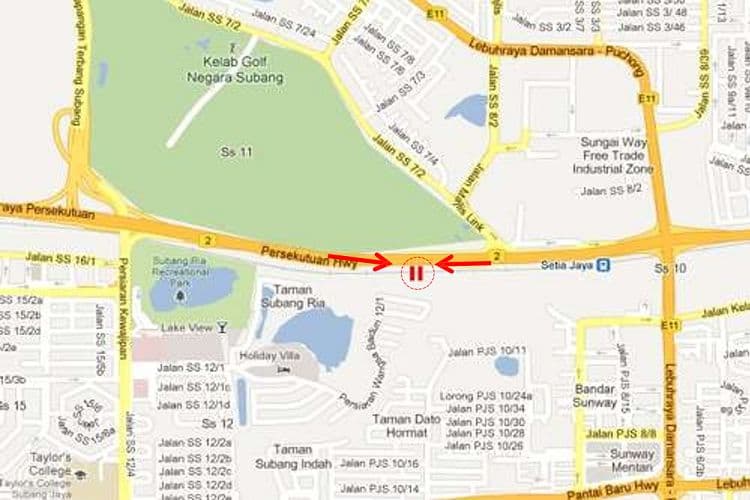 2 Sided Unipole Billboard at Federal Highway PJ (KM27.1) Opposite Kelab Golf Negara Subang, Selangor