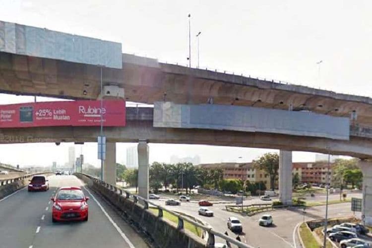 2 Sided Overhead Bridge Billboard at Flyover Persiaran Kewajipan near INTI Subang, Selangor