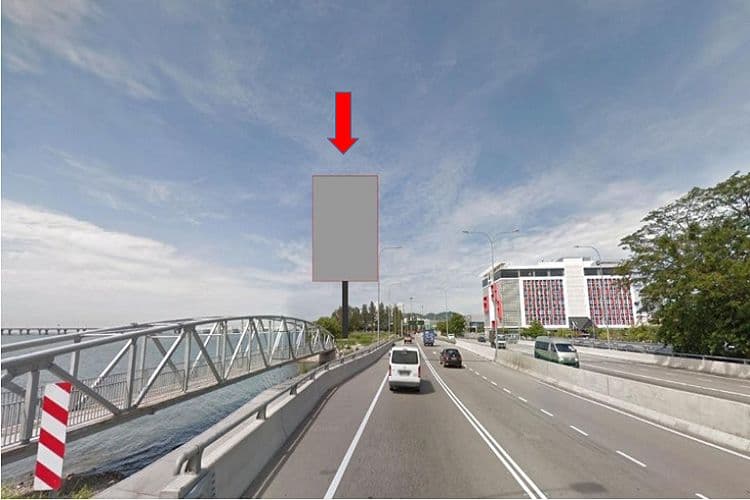 2 Sided Unipole Billboard at Tun Dr. Lim Chong Eu Highway in Penang Island (BA), Penang