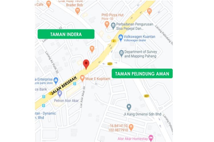 1 Sided Direction Signage Billboard at Jalan Berserah, Pahang