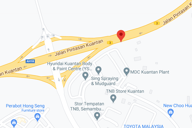 1 Sided Direction Signage Billboard at Jalan Kuantan Bypass B, Pahang