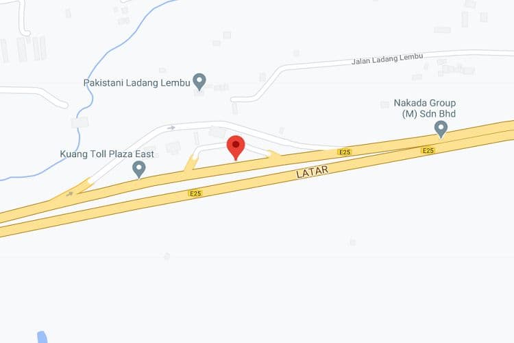 1 Sided Unipole Billboard at LATAR KM19.9 from Rawang after Plaza Tol Kluang Timur, Selangor