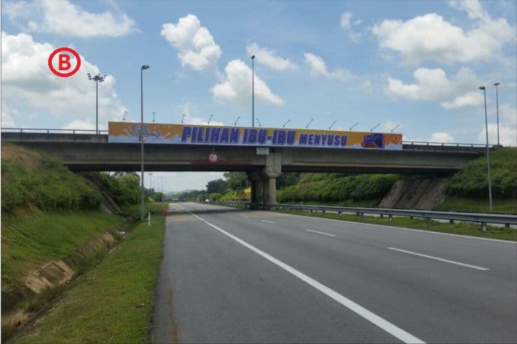 2 Sided Overhead Bridge Billboard at Lanchang KM99.15 (A)(B), Pahang