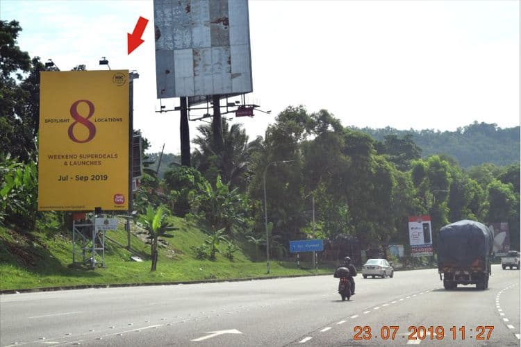2 Sided Minipole Billboard at MRR II, Kuala Lumpur
