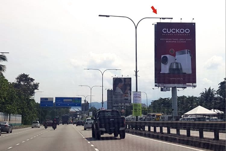 2 Sided Unipole Billboard at MRR2 (B), Kuala Lumpur
