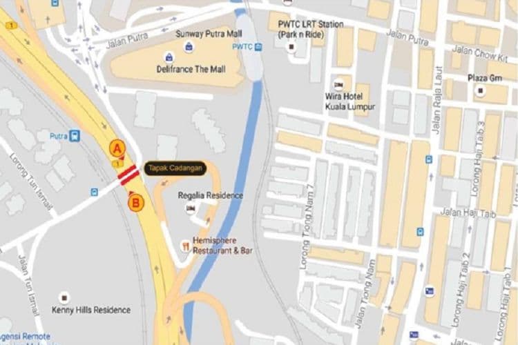 2 Sided Overhead Bridge Billboard at Jalan Kuching to Bukit Tunku (near Sunway Putra Mall), Kuala Lumpur