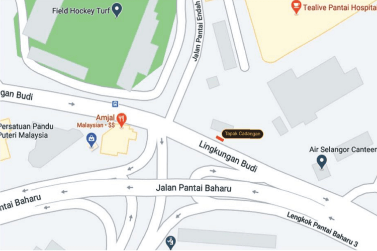 1 Sided Free Standing Billboard at Jalan Pantai Bahru (B), Kuala Lumpur