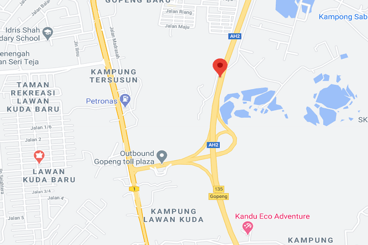 1 Sided Free Standing Billboard at KM296.10 near Gopeng Interchange, Perak