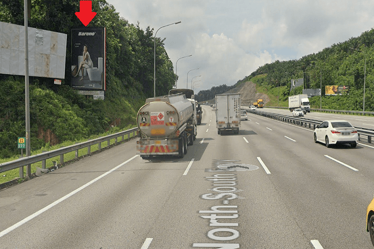 1 Sided Minipole Billboard at KM277 away from Nilai Interchange, Negeri Sembilan