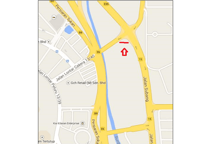1 Sided Minipole Billboard at Jalan Subang / Jalan Monfort, Shah Alam, Selangor (near Giant Hypermarket)
