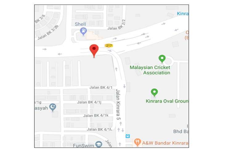 1 Sided Free Standing Billboard at Jalan Kinrara 5, Puchong, Selangor