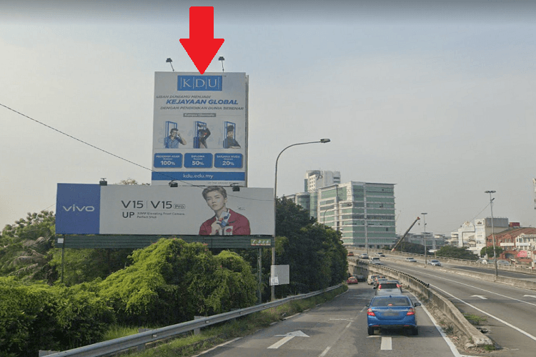 1 Sided Unipole Billboard at Jalan Langat, Jalan Serunai and Lebuh Batu Nilam Interchange, Selangor