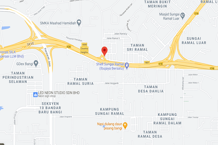 1 Sided Vertical Minipole Billboard at Jalan Sungai Ramal, Kajang, Selangor (beside SILK Highway)