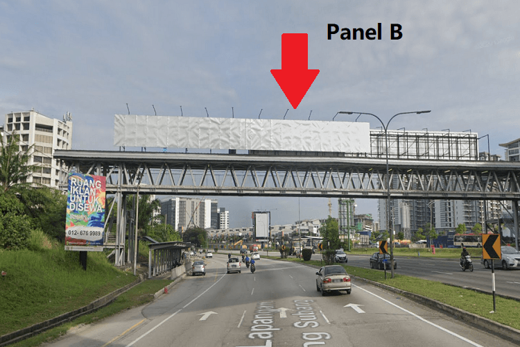 2 Panel Overhead Bridge Billboard at KM19 from KL / Federal Highway, Shah Alam, Selangor (to Subang Airport)
