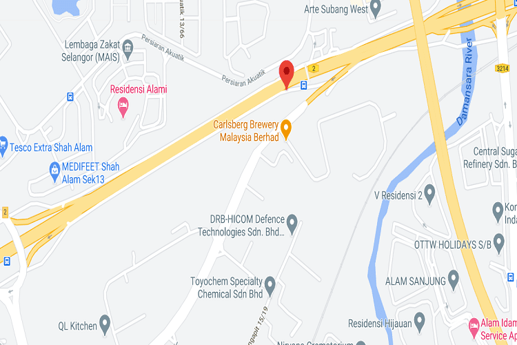 1 Sided Minipole Billboard at Lebuhraya Persekutuan (B), Shah Alam, Selangor (Seksyen 15 near Carlsberg)