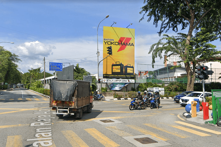 1 Sided Vertical Minipole Billboard at Jalan Raja Abdullah / Jalan Raja Muda Abdul Aziz, Kuala Lumpur (near Stadium Raja Muda Abdul Aziz)