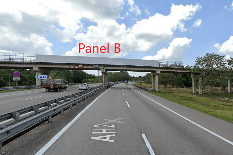 2 Sided Overhead Bridge Billboard at Lebuhraya Plus Selatan From Pagoh to Yong Peng, Yong Peng, Johor