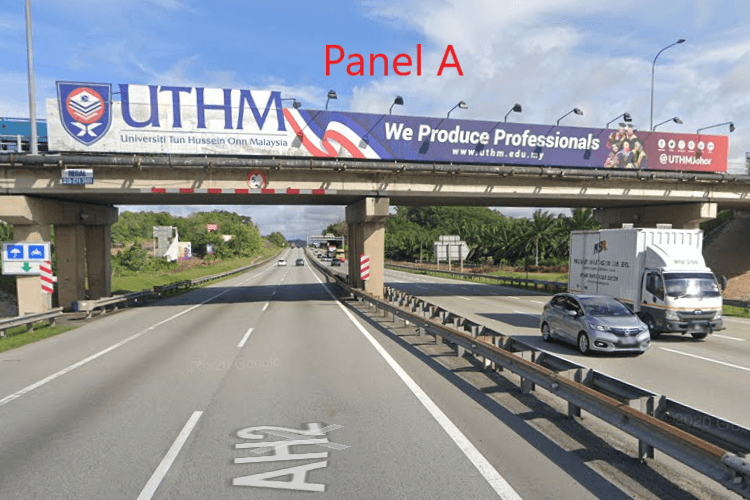 2 Sided Overhead Bridge Billboard at NSE KM80.7 - from Yong Peng to Ayer Hitam, Ayer Hitam, Johor