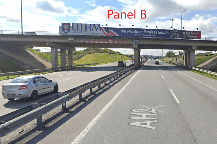 2 Sided Overhead Bridge Billboard at NSE KM80.7 - from Yong Peng to Ayer Hitam, Ayer Hitam, Johor