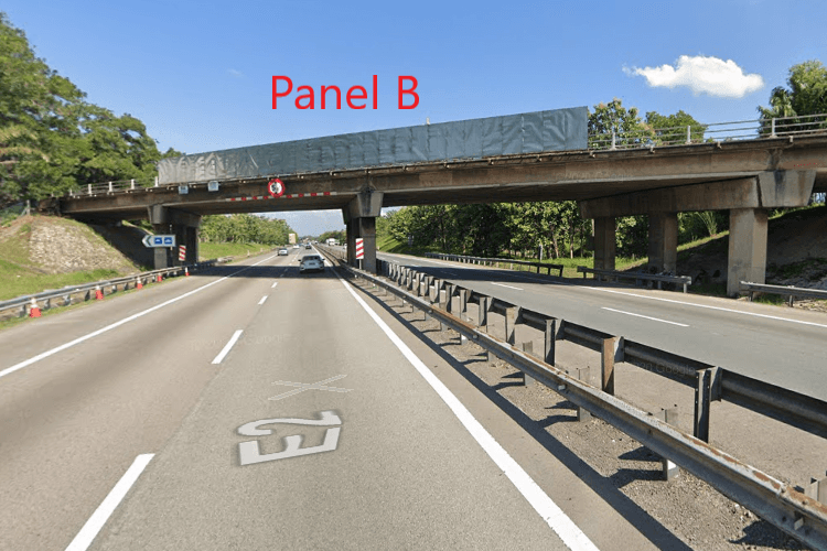 2 Sided Overhead Bridge Billboard at Lebuhraya Plus Selatan from Simpang Renggam to Machap, Simpang Renggam, Johor