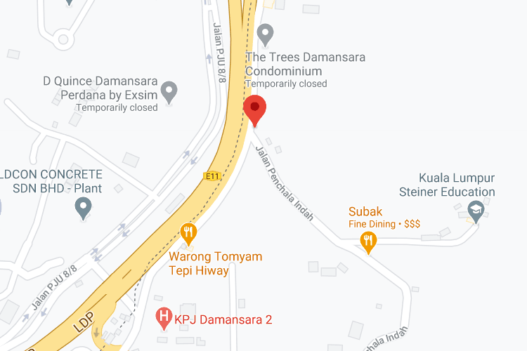 1 Sided Vertical Minipole Billboard at LDP Damansara, Selangor
