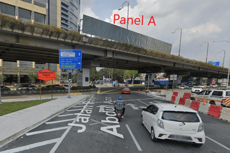 2 Sided Overhead Bridge Billboard at Jalan Tun Razak, Kuala Lumpur (near Menara KPJ)