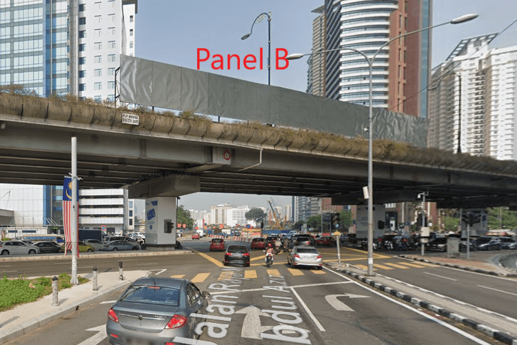 2 Sided Overhead Bridge Billboard at Jalan Tun Razak, Kuala Lumpur (near Menara KPJ)