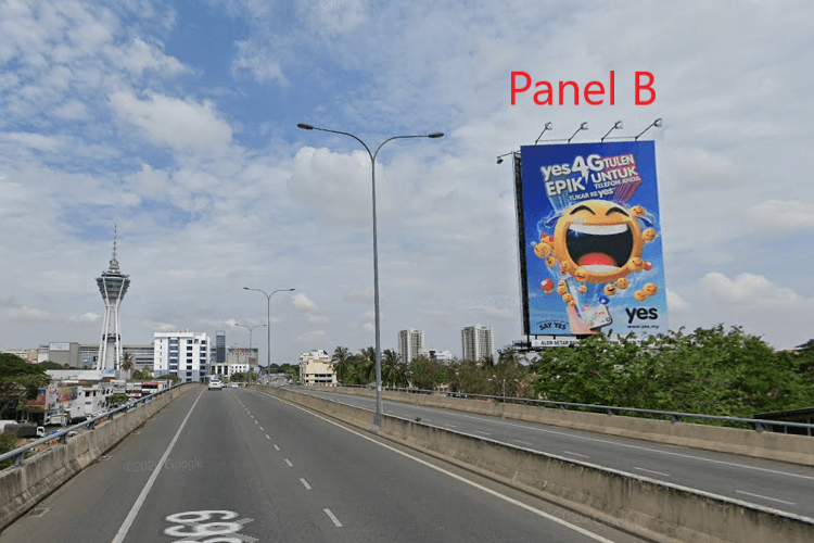 2 Sided Vertical Unipole Billboard at Bulatan Telok Wajah, Alor Setar, Kedah (interchange Jalan Stadium & Jalan Teluk Wanjah)