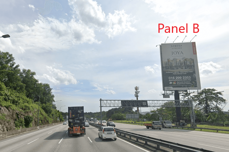 2 Sided Unipole Billboard at NKVE KM21.1 - Petaling Jaya, Selangor