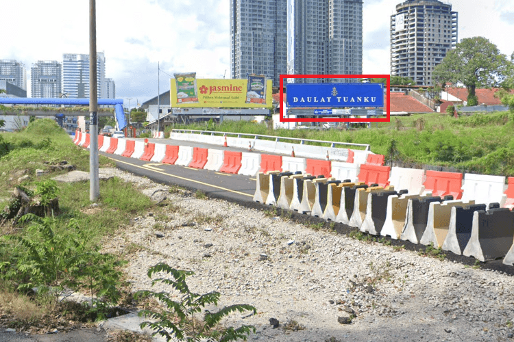 1 Sided Free Standing Billboard at Jalan Tebrau, Bukit Chagar, Johor