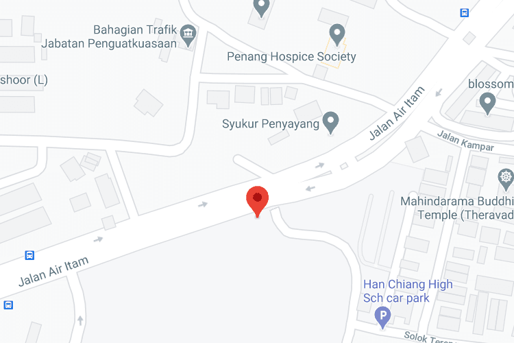 2 Sided Vertical Minipole Billboard at Jalan Air Itam, Han Chiang High School&College, Penang (near Han Chiang High School & College)