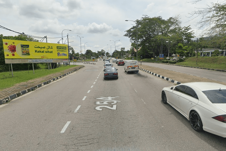 1 Sided Free Standing Billboard at Taman Seroja, Kulim, Kedah