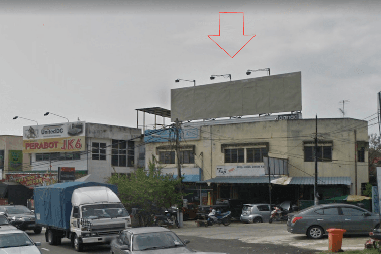 1 Sided Roof Top Billboard at Jalan Sungai Chua, Kajang, Selangor