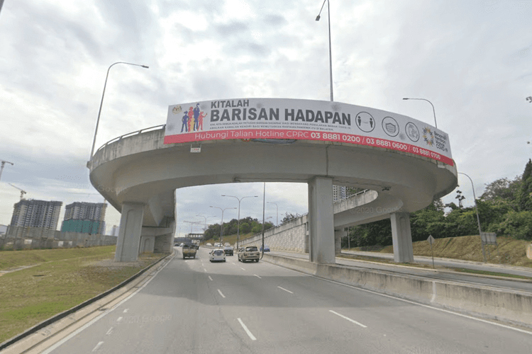 2 Sided Overhead Bridge Billboard at Lebuhraya Bukit Jalil, Kuala Lumpur