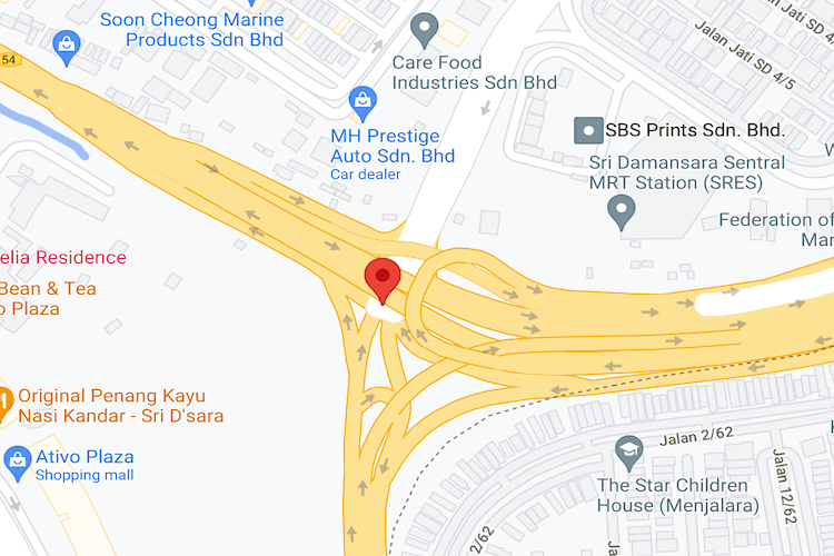 1 Sided Overhead Bridge Billboard at LDP / Sri Damansara, Petaling Jaya, Selangor (towards Bandar Sri Damansara)