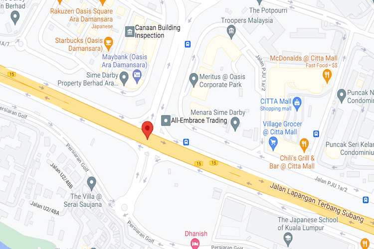 2 Panel Lightbox Billboard at Jalan Lapangan Terbang Subang Underpass (turning into Ara Damansara / near to Oasis Square and Citta Mall), Selangor