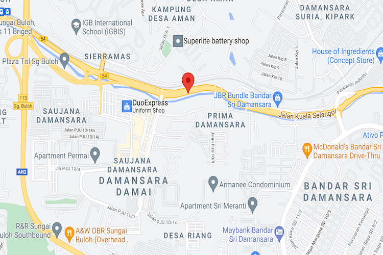 1 Mini Gantry Billboard at Jalan Kuala Selangor, Petaling Jaya, Selangor (heading to Sungai Buloh Toll Plaza)