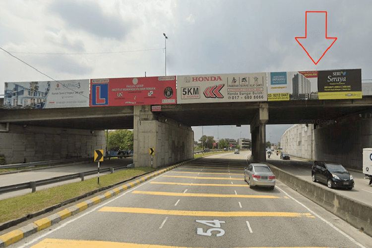 1 Sided Overhead Bridge Billboard at Jalan Kuala Selangor (B), Sungai Buloh, Selangor (near KTM Sungai Buloh)