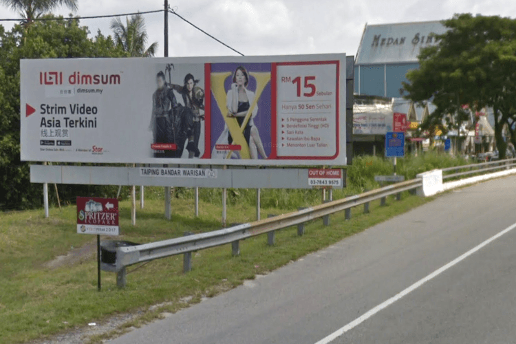 2 Sided Free Standing Billboard at Taiping / Jalan Kampung Dew, Perak
