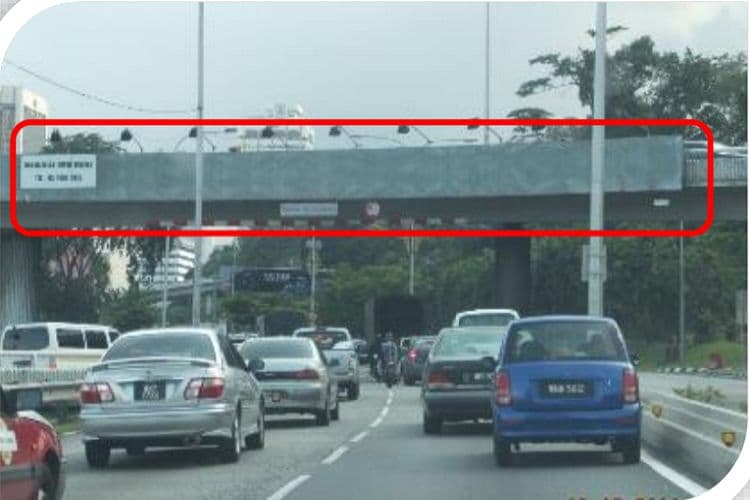 2 Sided Overhead Bridge Billboard at Jalan Kuching, Kuala Lumpur